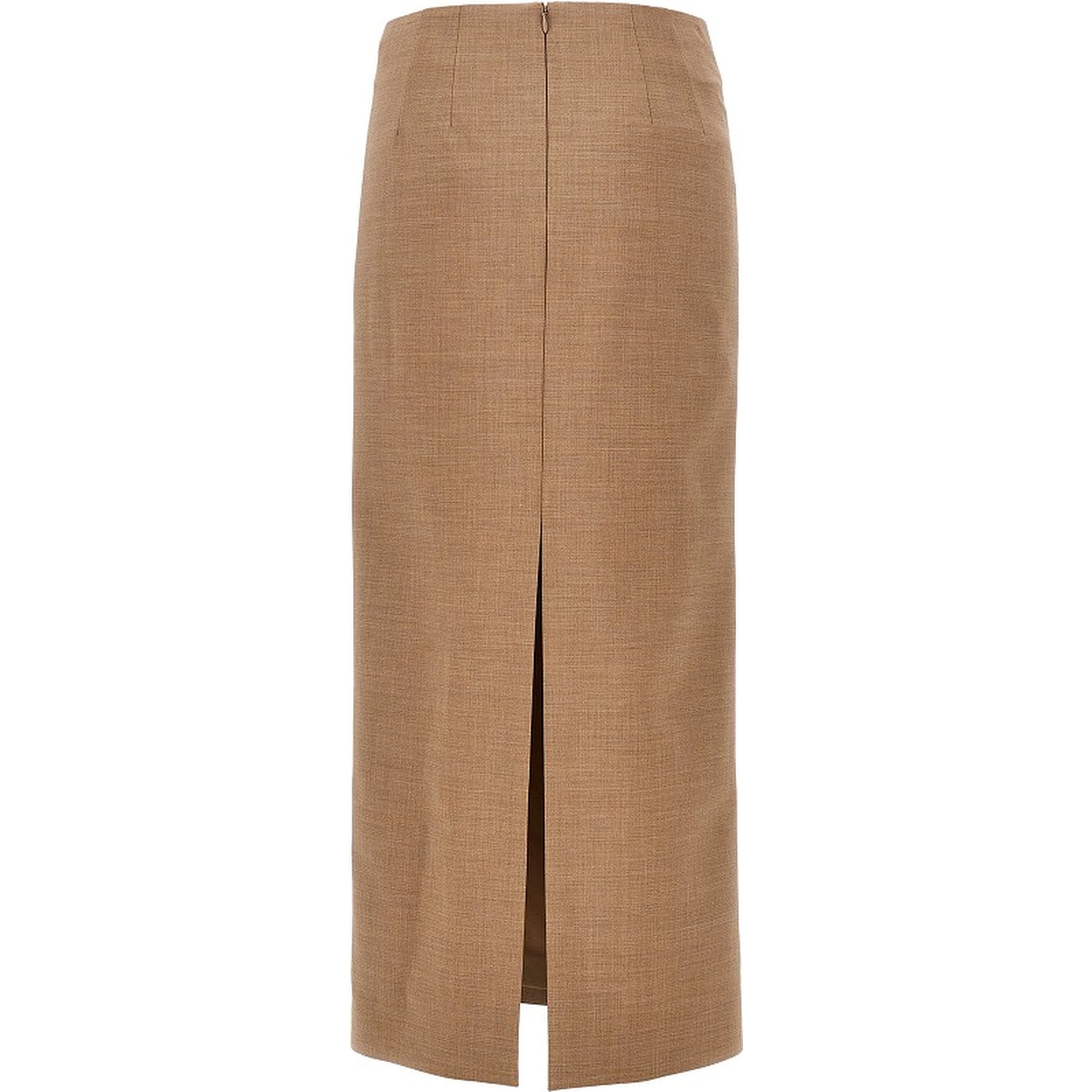 'Jackie' stretch wool midi skirt