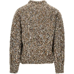 Virgin wool-blend yarn sweater