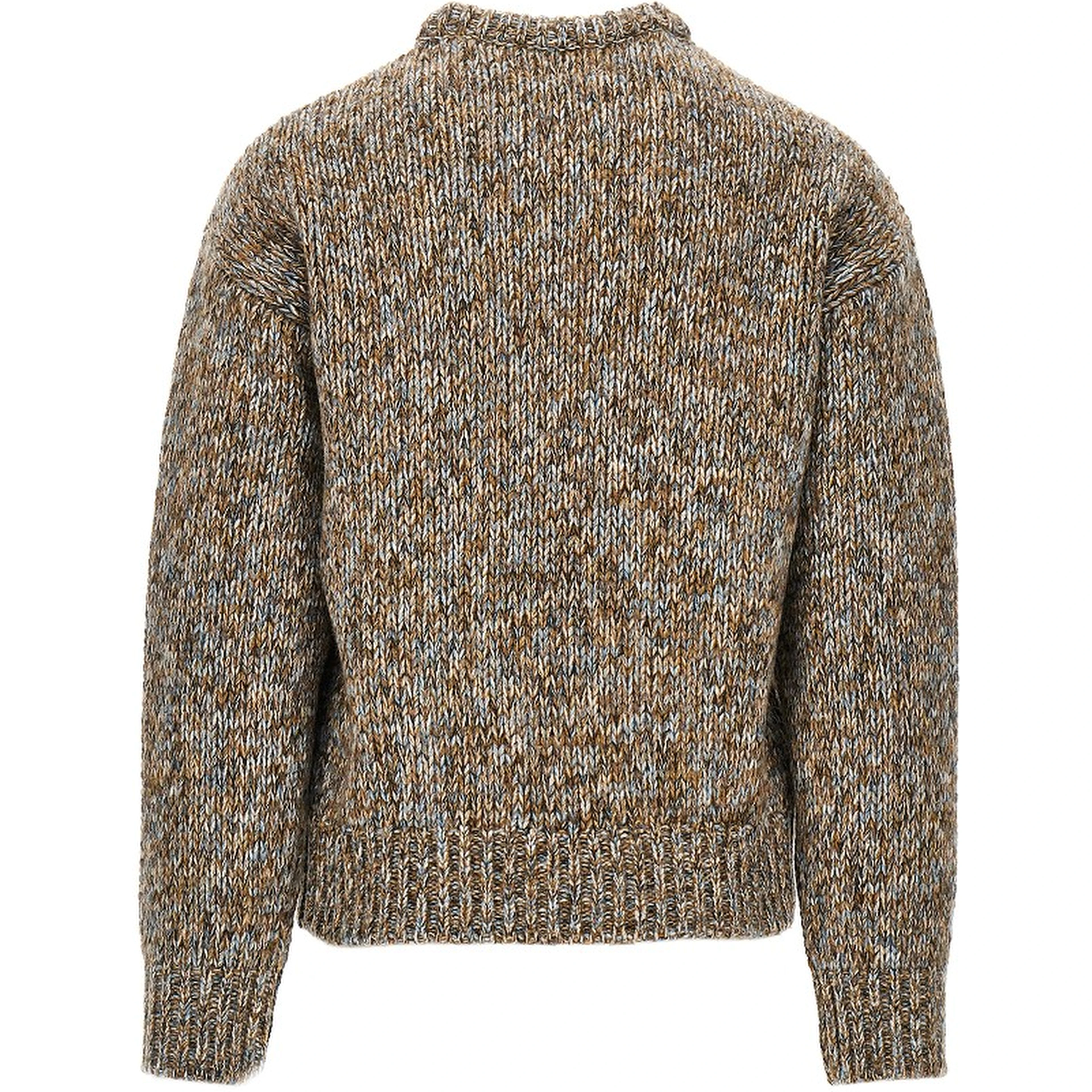 Virgin wool-blend yarn sweater