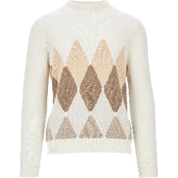 Cashmere lozenge sweater