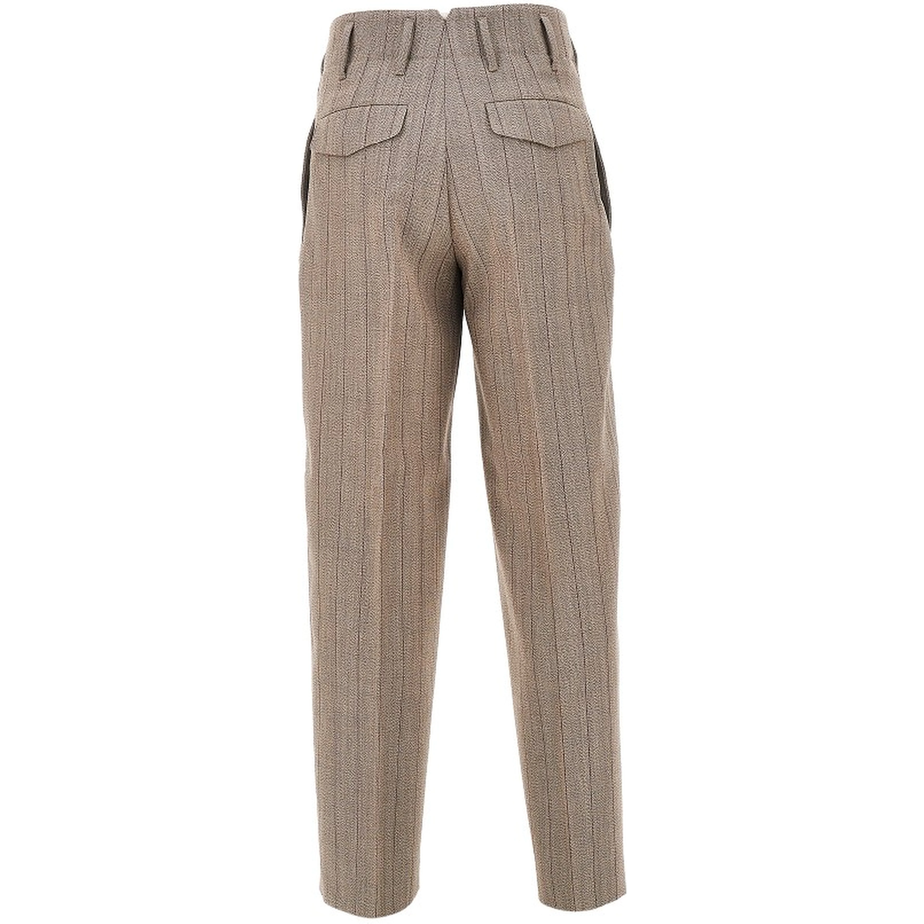 Wool pants with darts