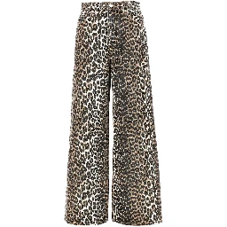Leopard-print 'Lari' jeans