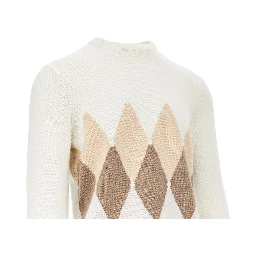 Cashmere lozenge sweater