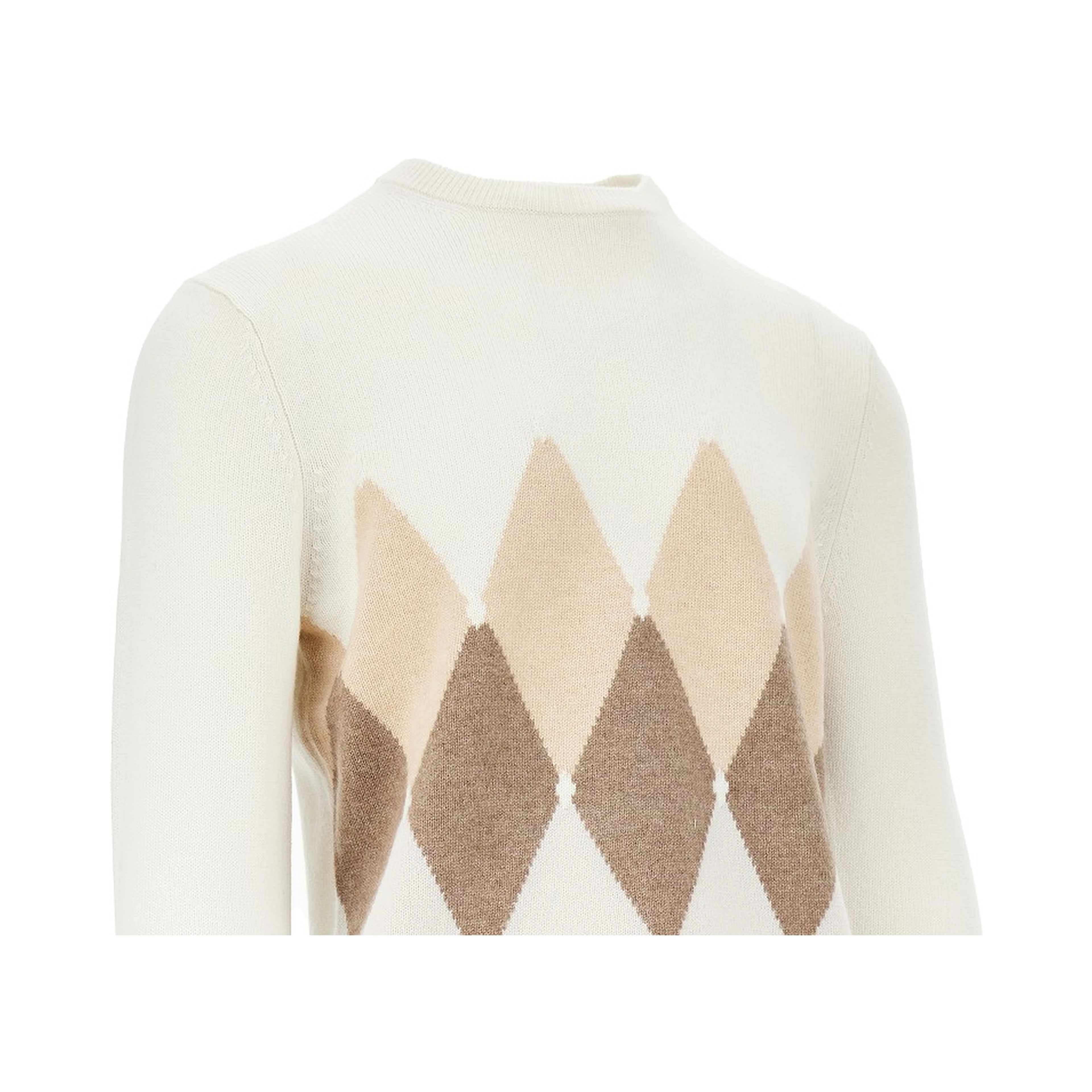 Cashmere lozenge sweater