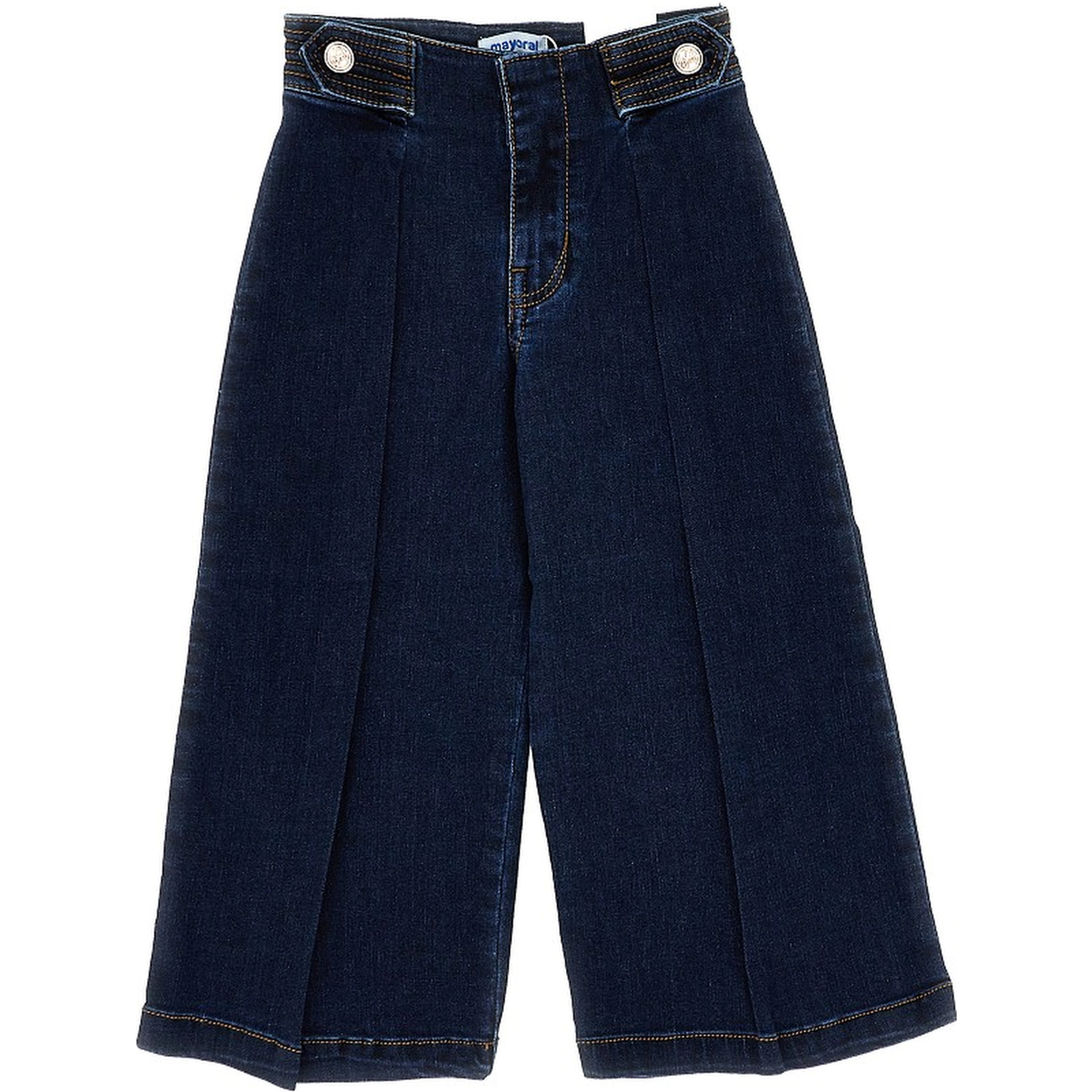 Wide leg denim pants