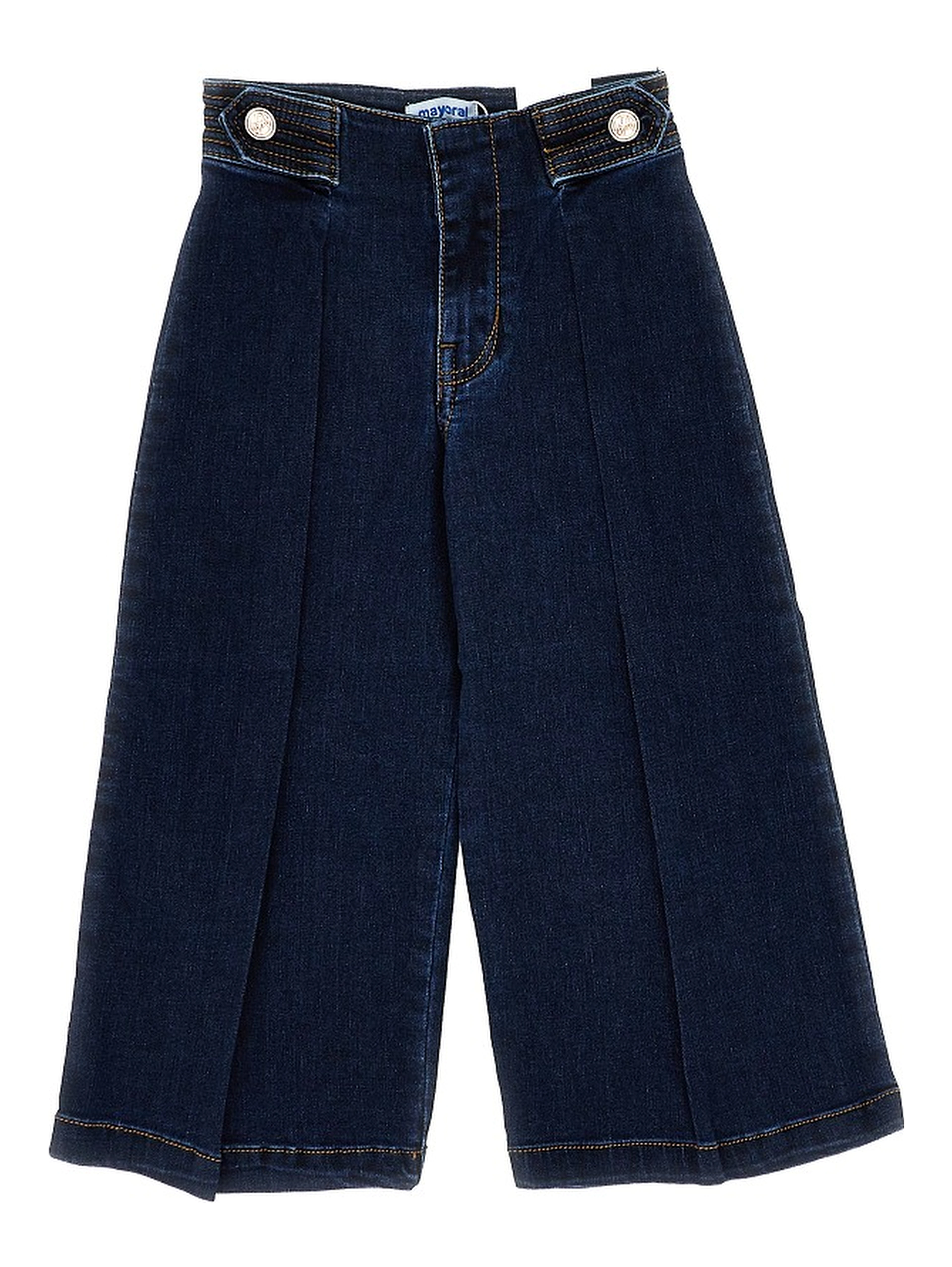 Wide leg denim pants