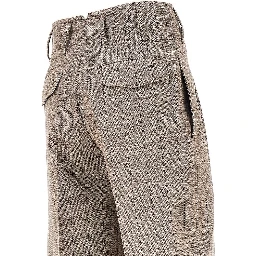 Wool pants with darts