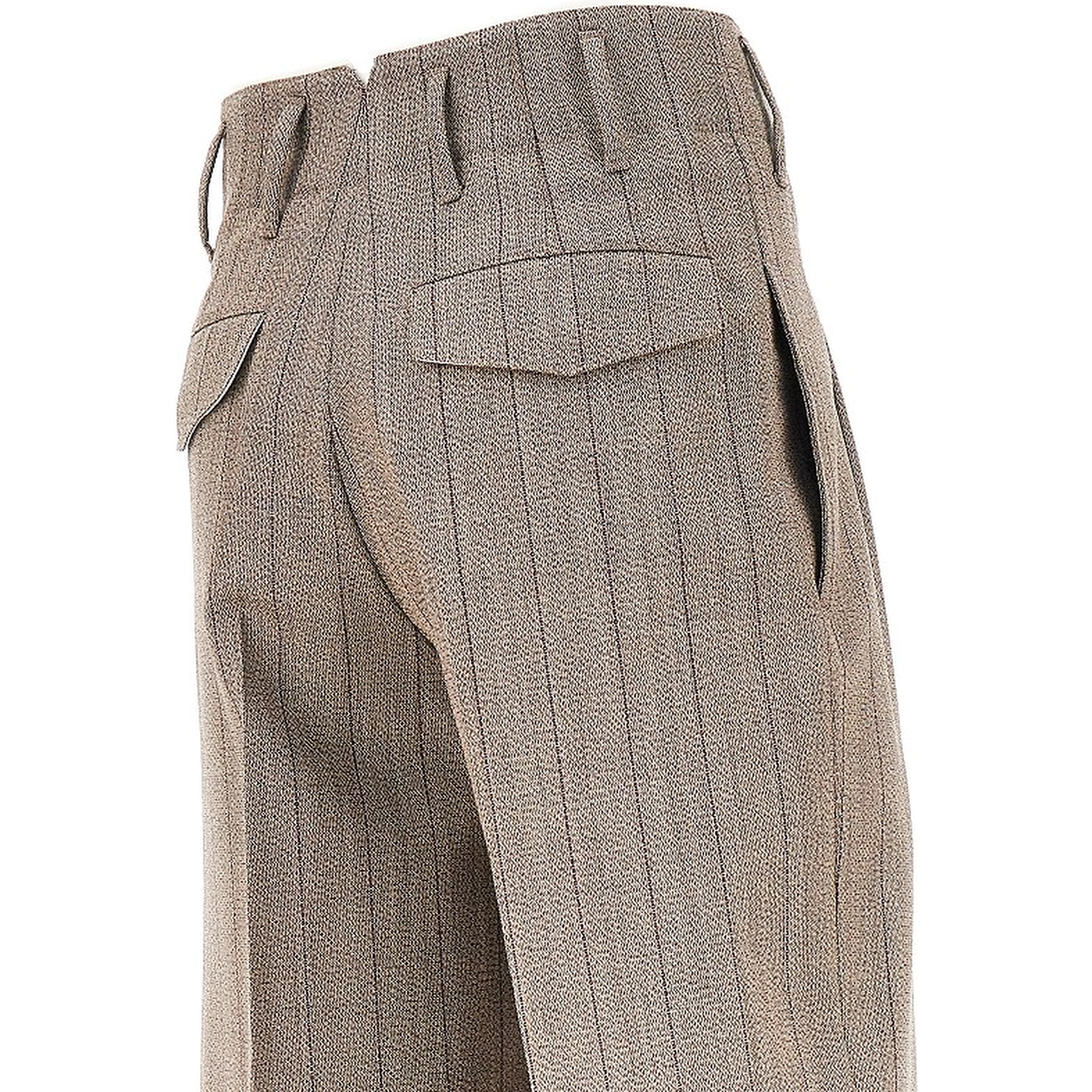 Wool pants with darts