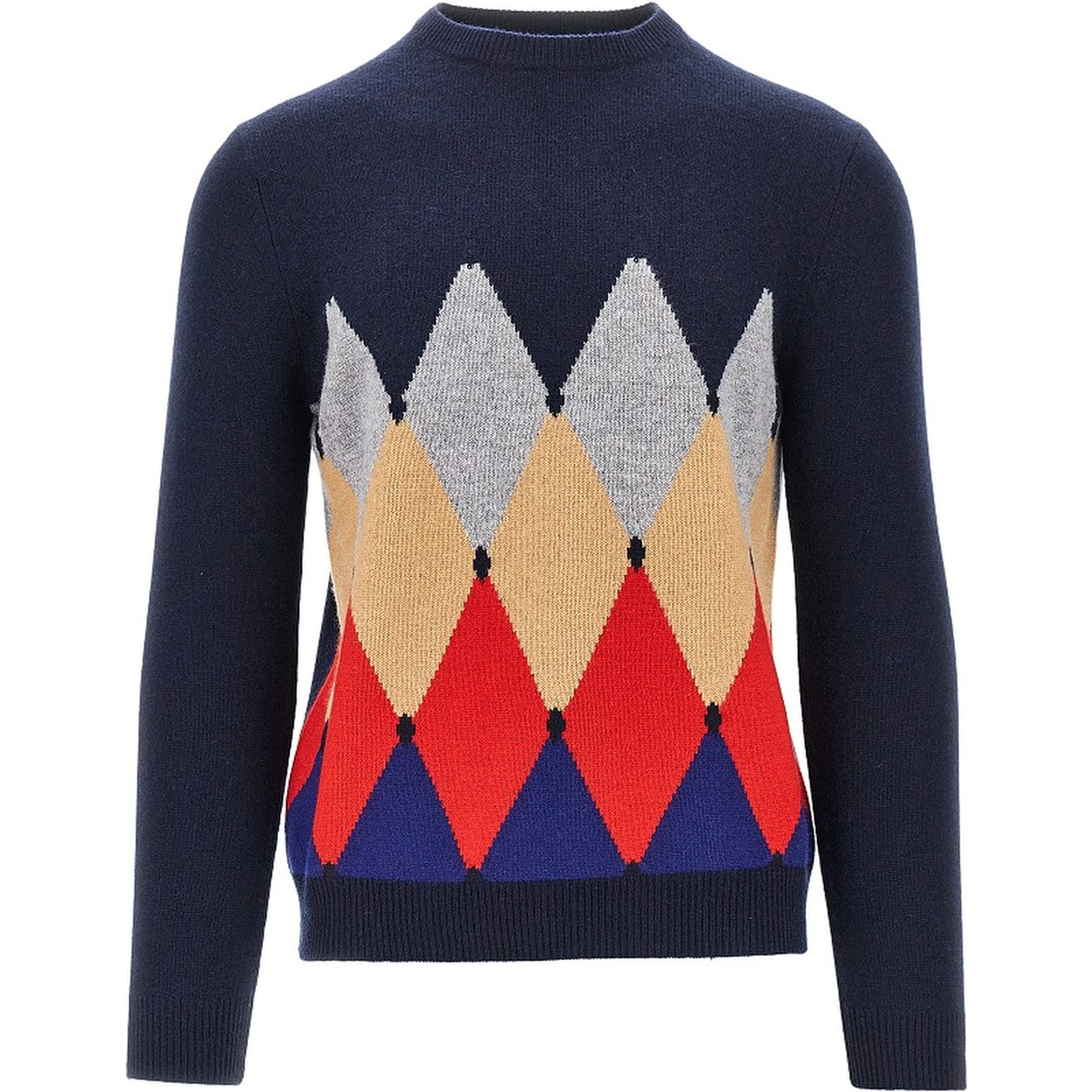 Cashmere lozenge sweater