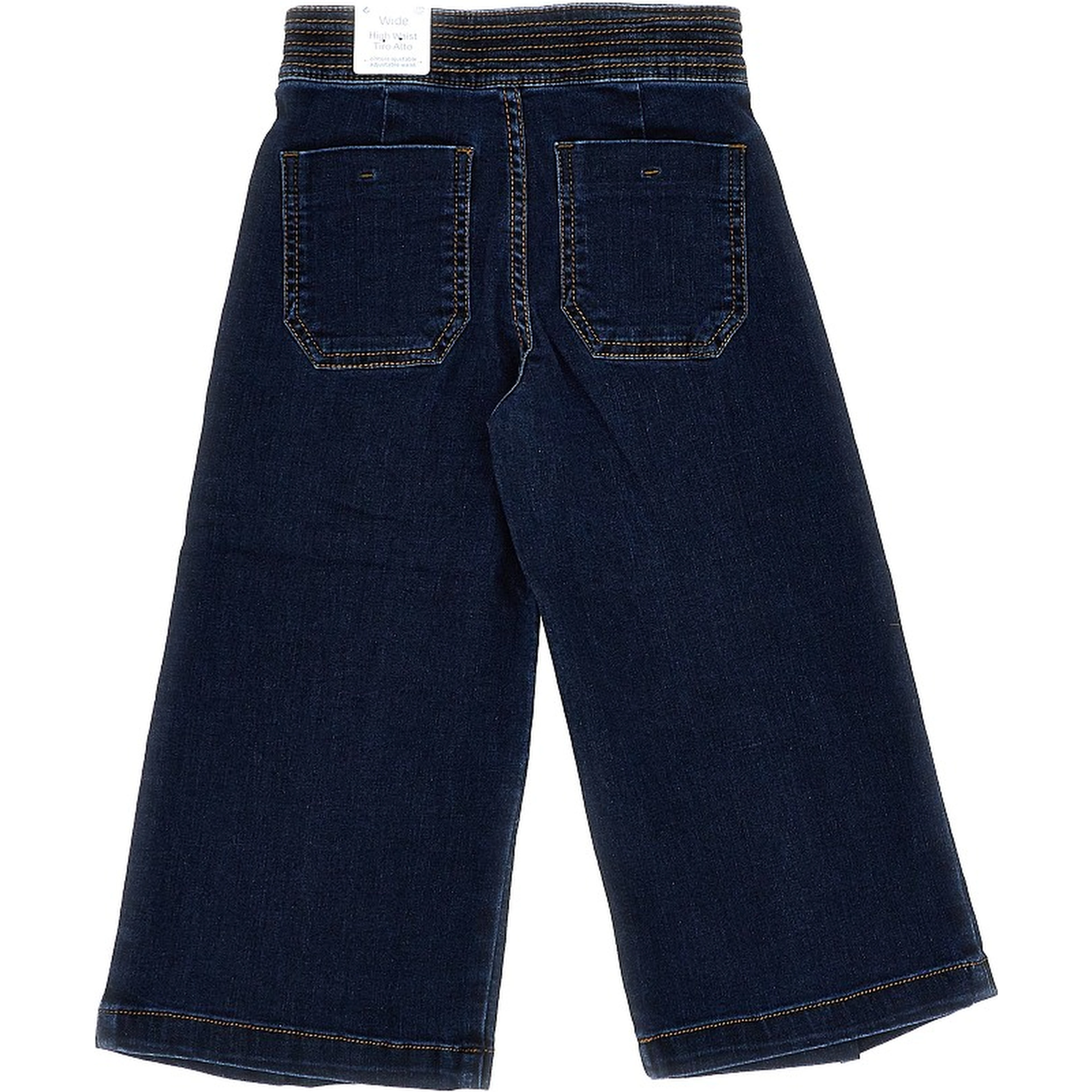 Wide leg denim pants