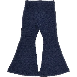 Cotton-blend flared pants