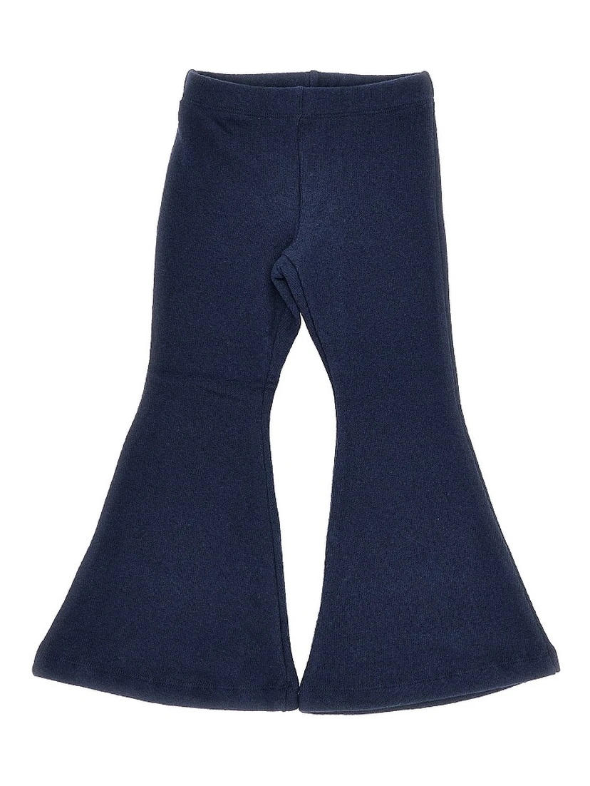 Cotton-blend flared pants