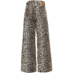 Leopard-print 'Lari' jeans