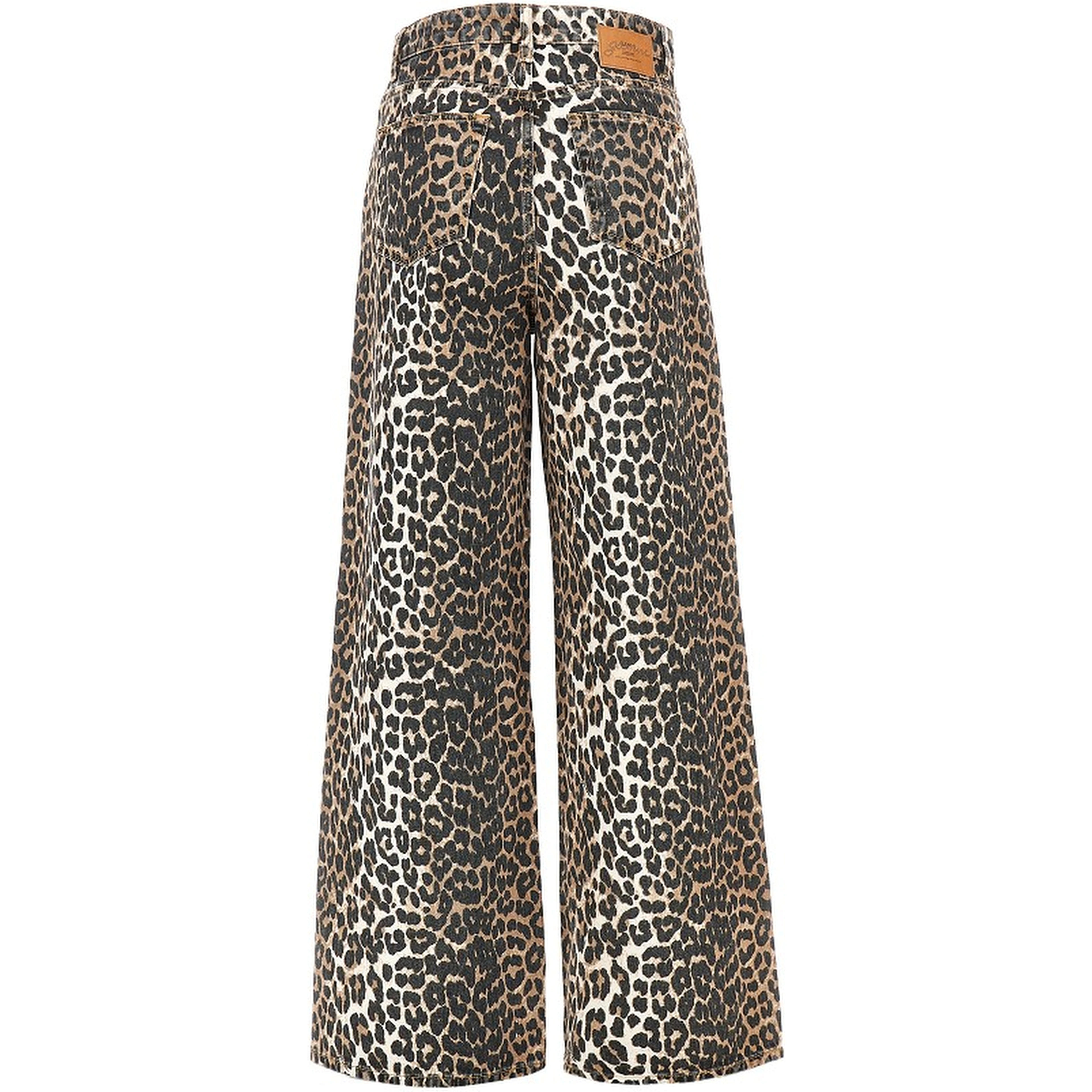 Leopard-print 'Lari' jeans