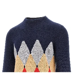 Cashmere lozenge sweater