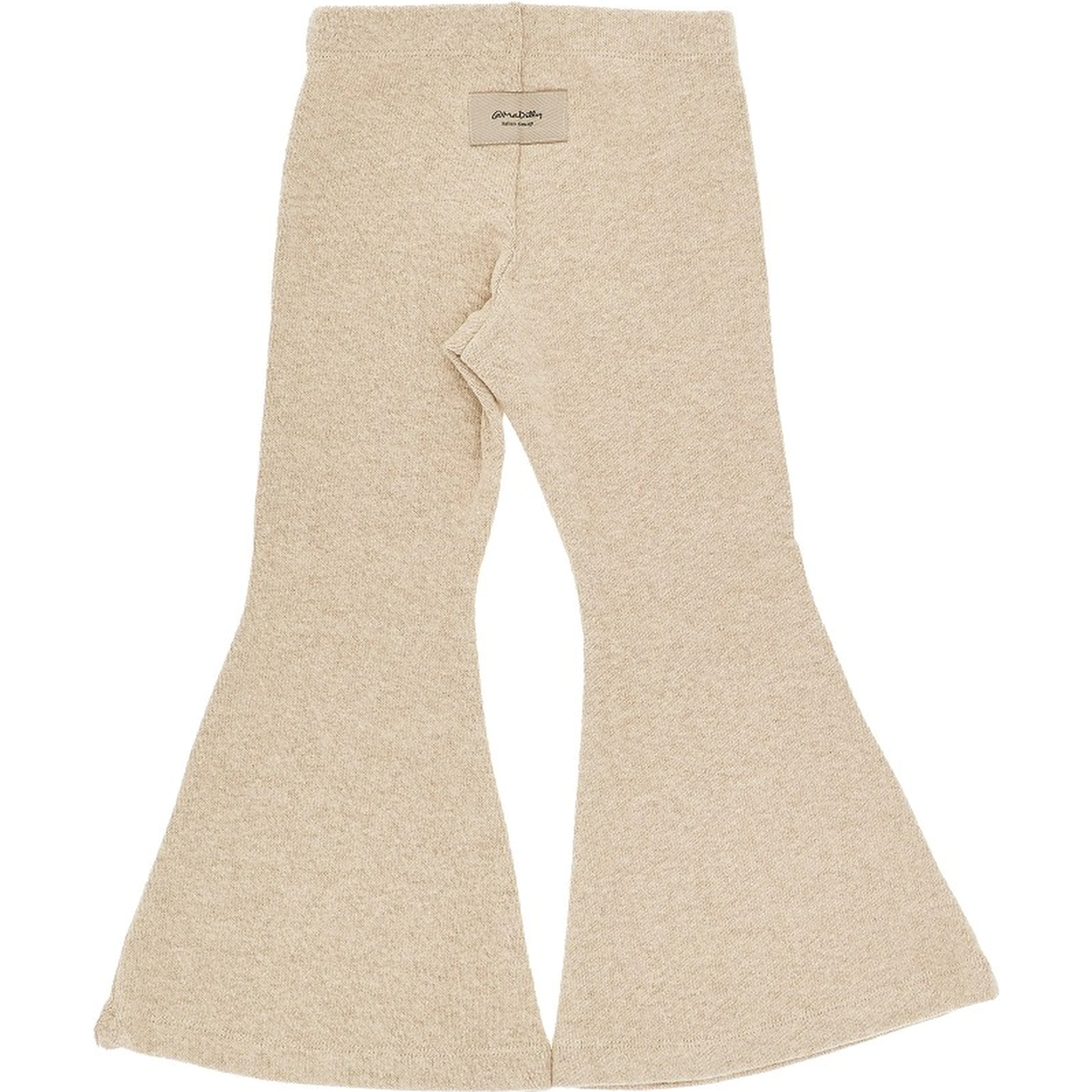 Cotton-blend flared pants