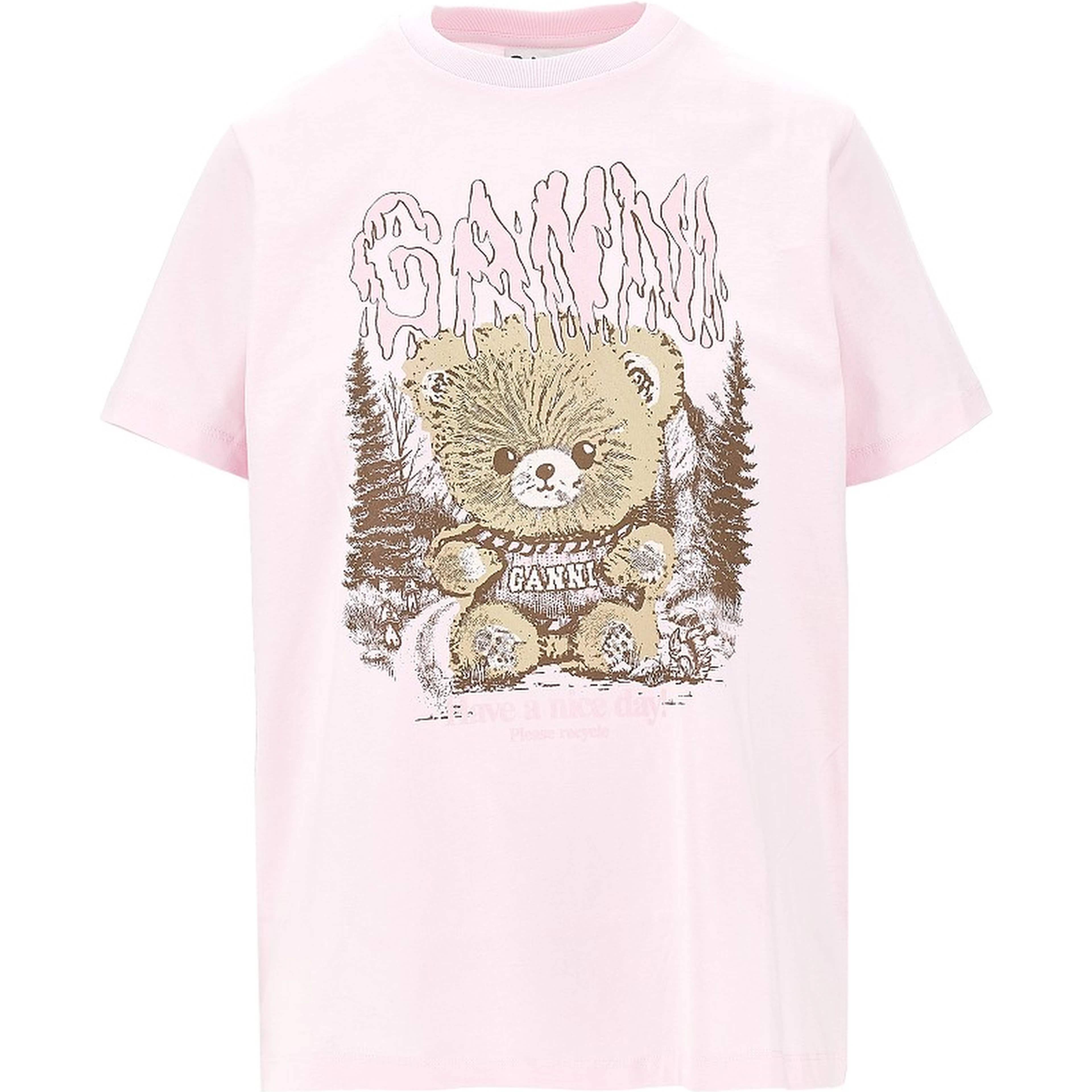 'Forest Teddy' print T-shirt