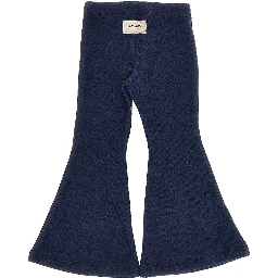 Cotton-blend flared pants