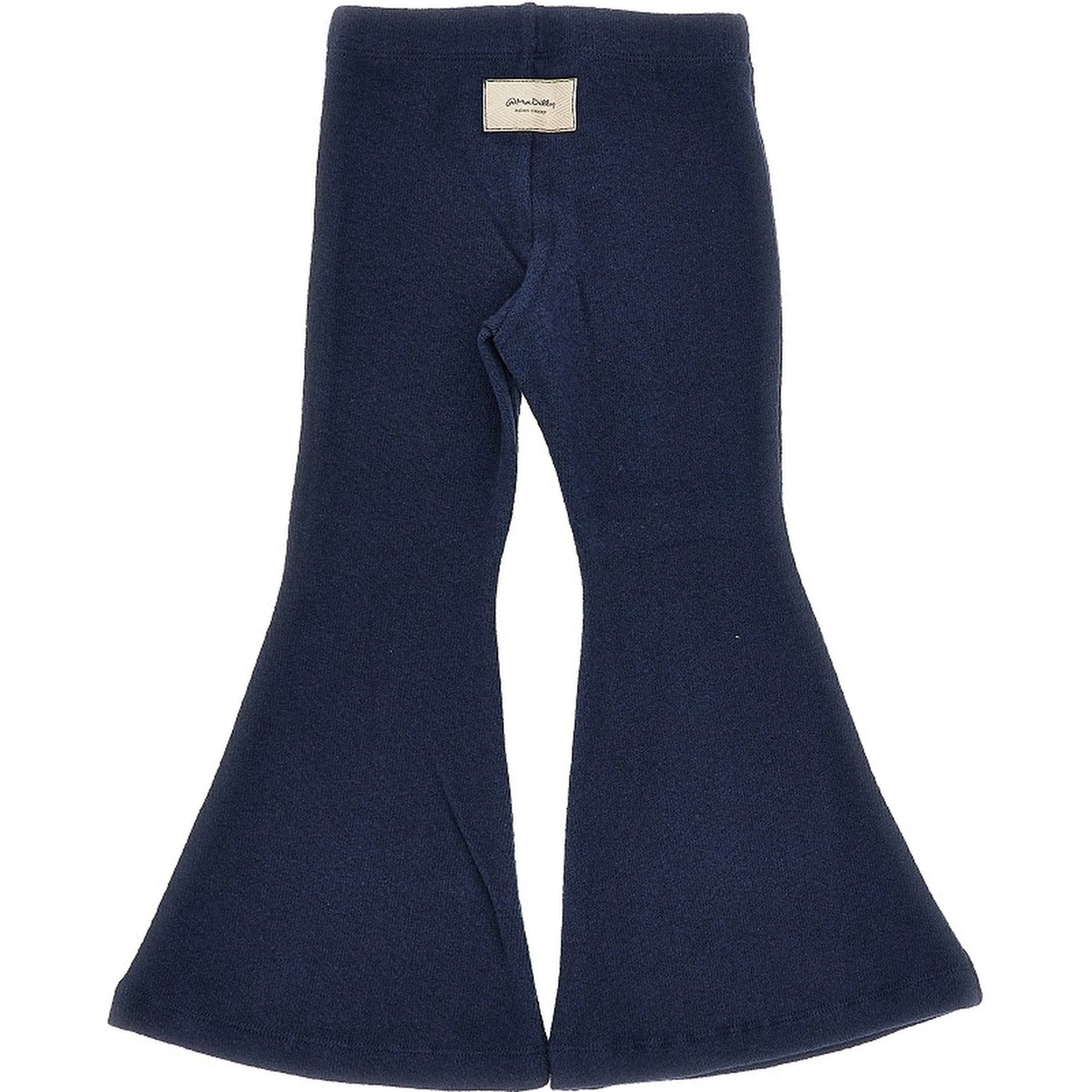 Cotton-blend flared pants