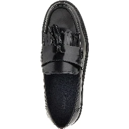 Leather loafers with tassels