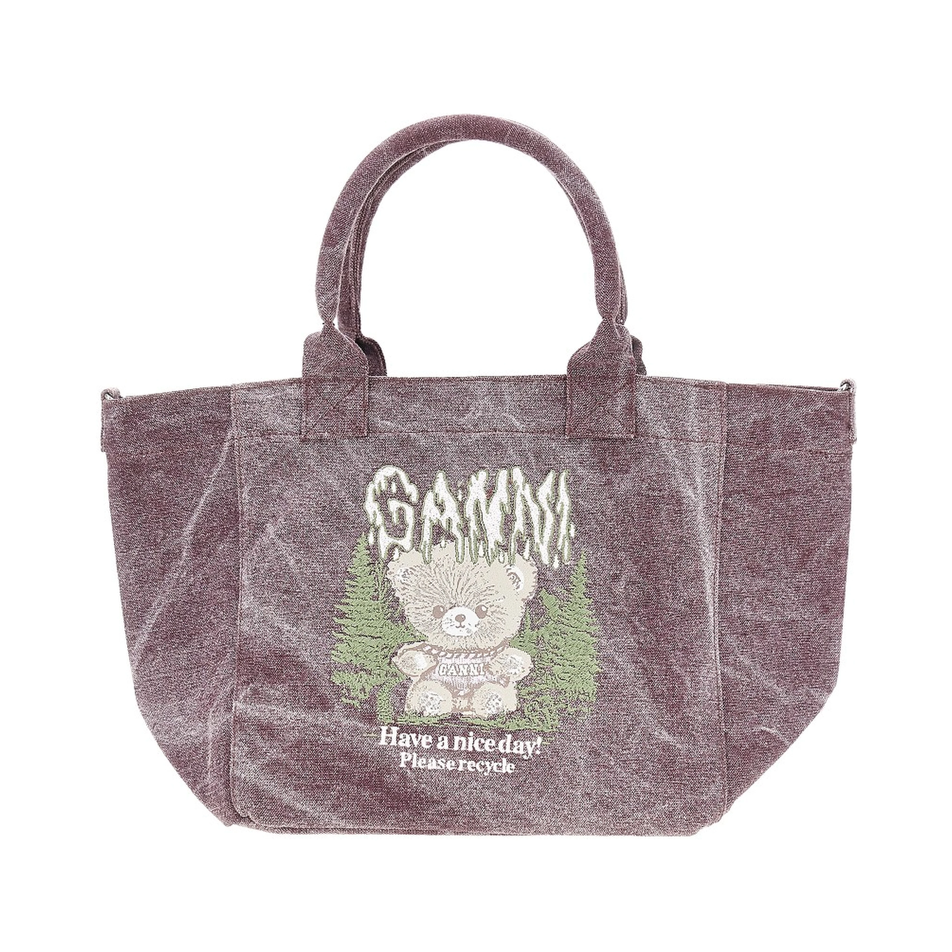 Small 'Forest Teddy' tote bag