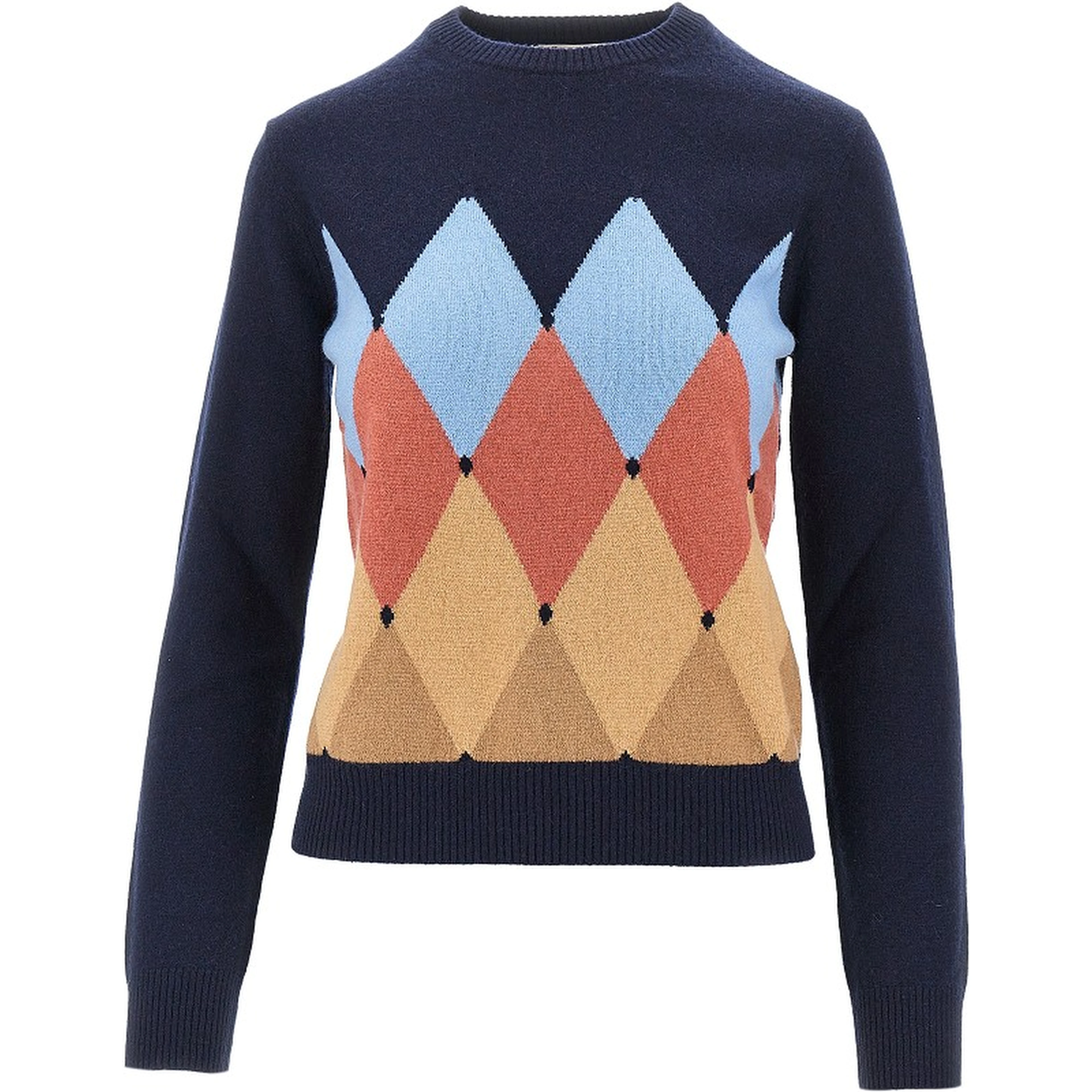 Cashmere lozenge sweater