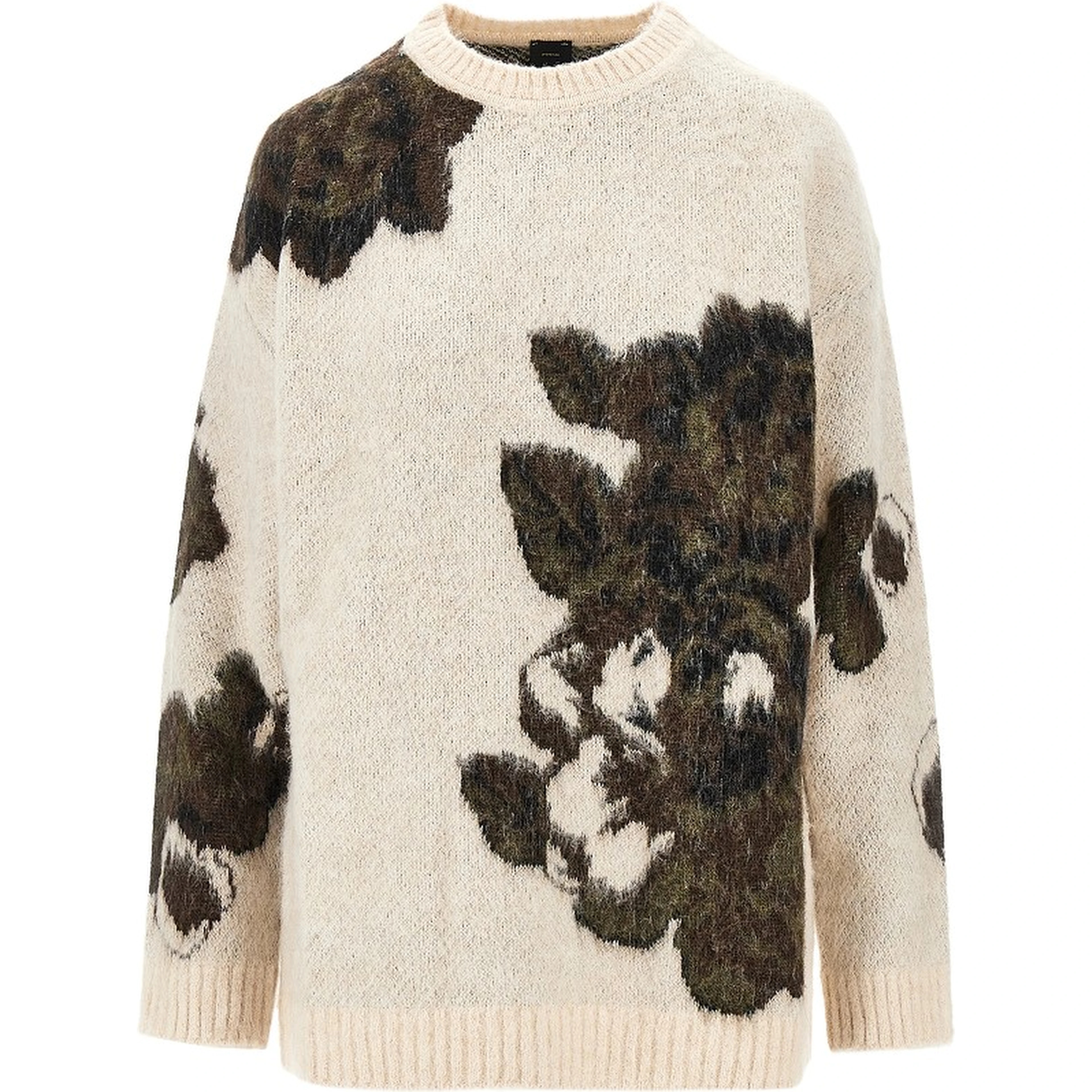Jacquard wool and alpaca blend sweater