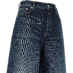 Denim palazzo shorts
