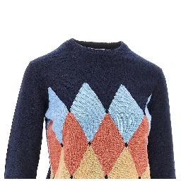 Cashmere lozenge sweater