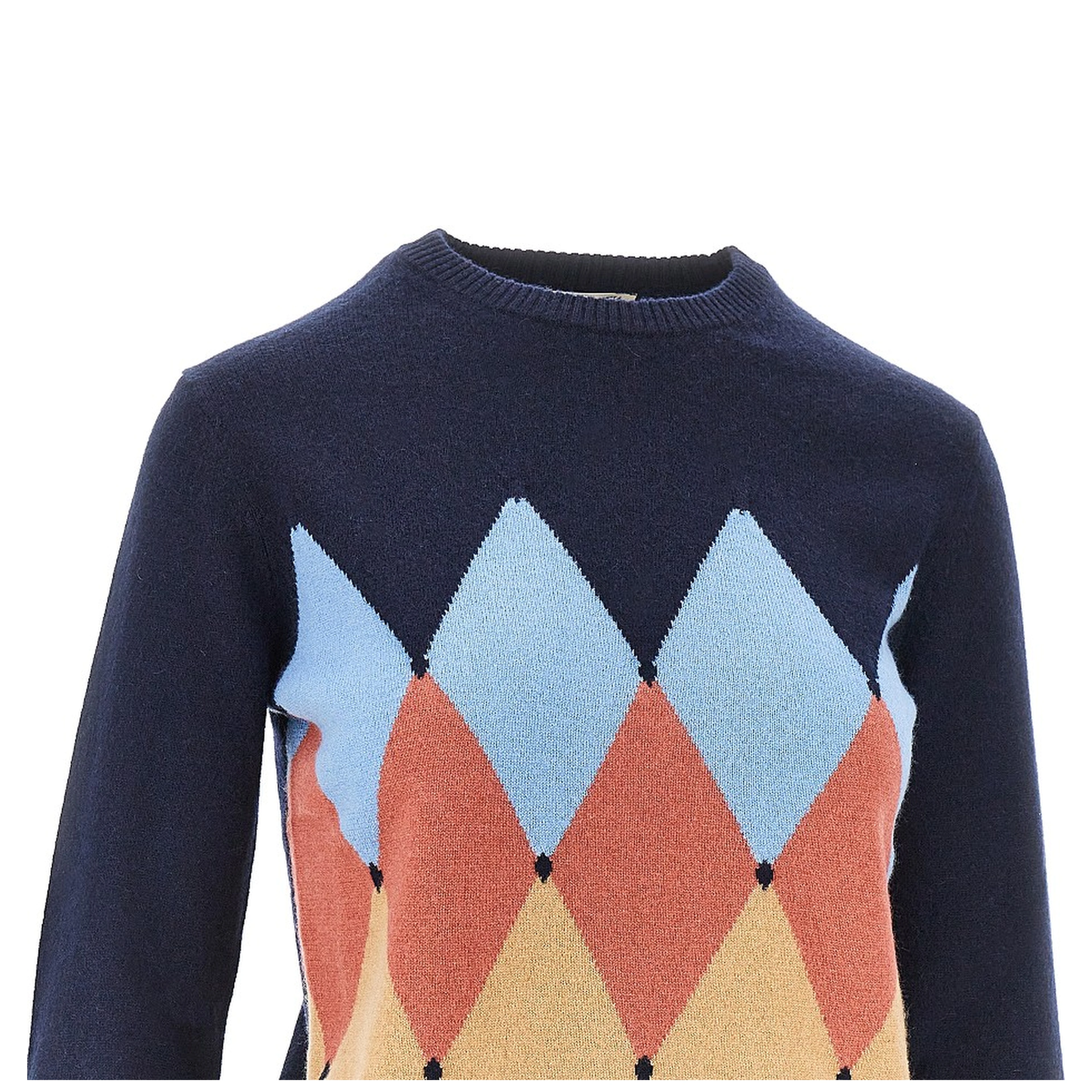 Cashmere lozenge sweater
