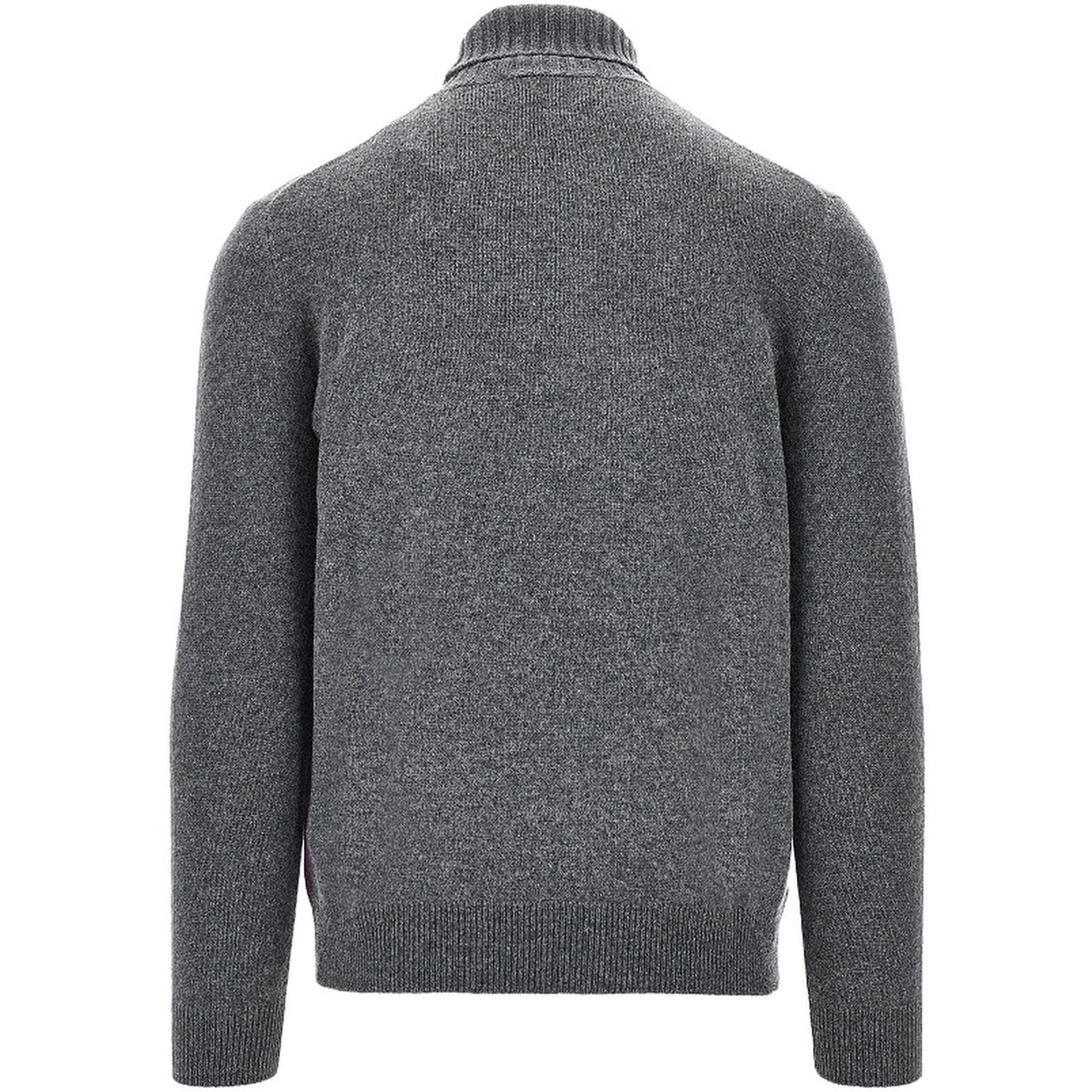 Diamond-shaped cashmere turtleneck sweater
