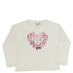 Sequinned graphic T-shirt