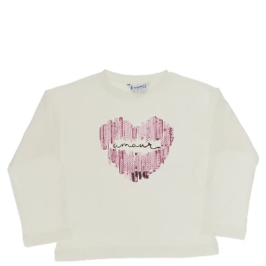 Sequinned graphic T-shirt