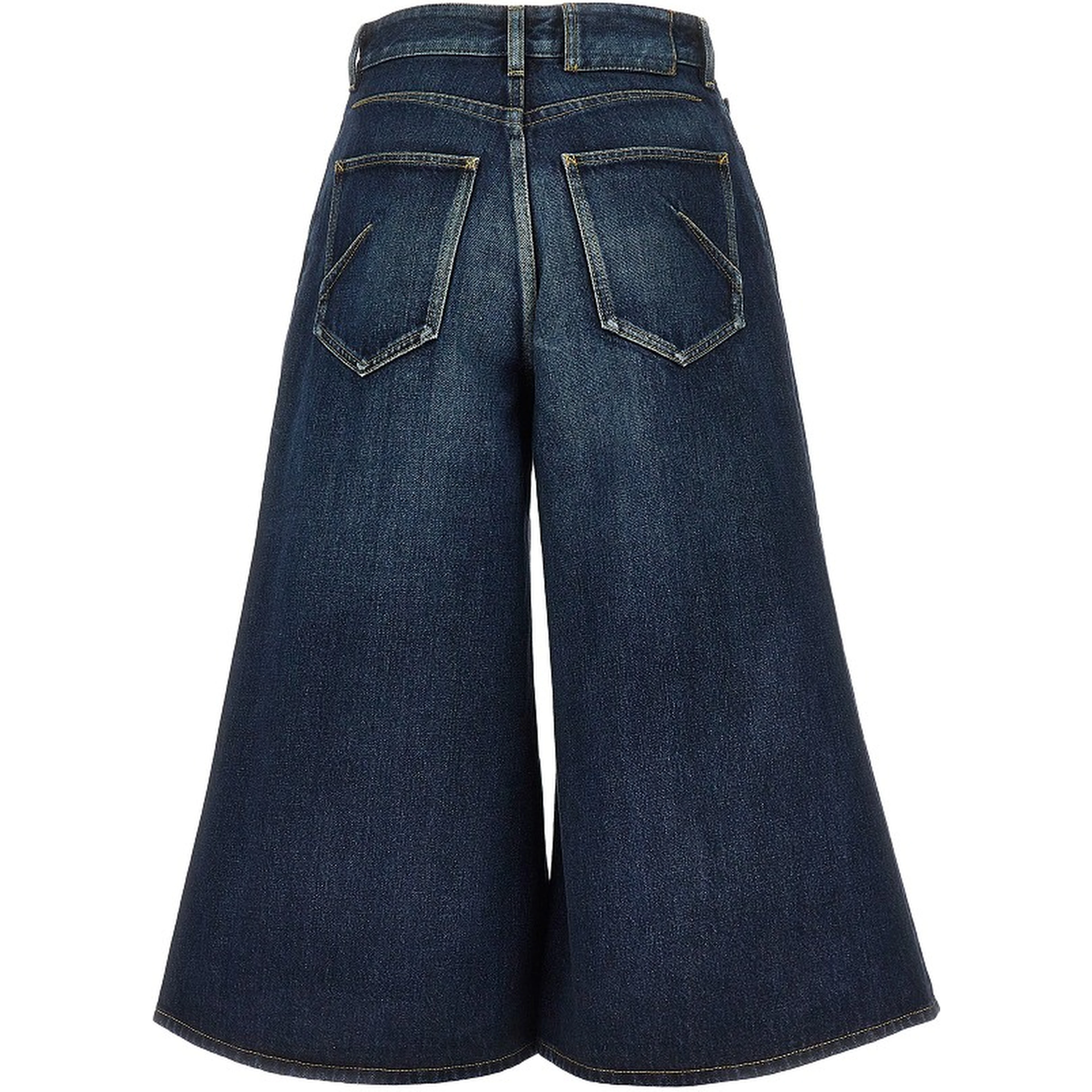 Denim palazzo shorts