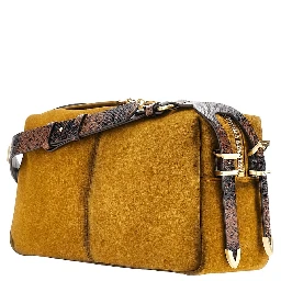 Suede leather medium 'Keeper' shoulder bag