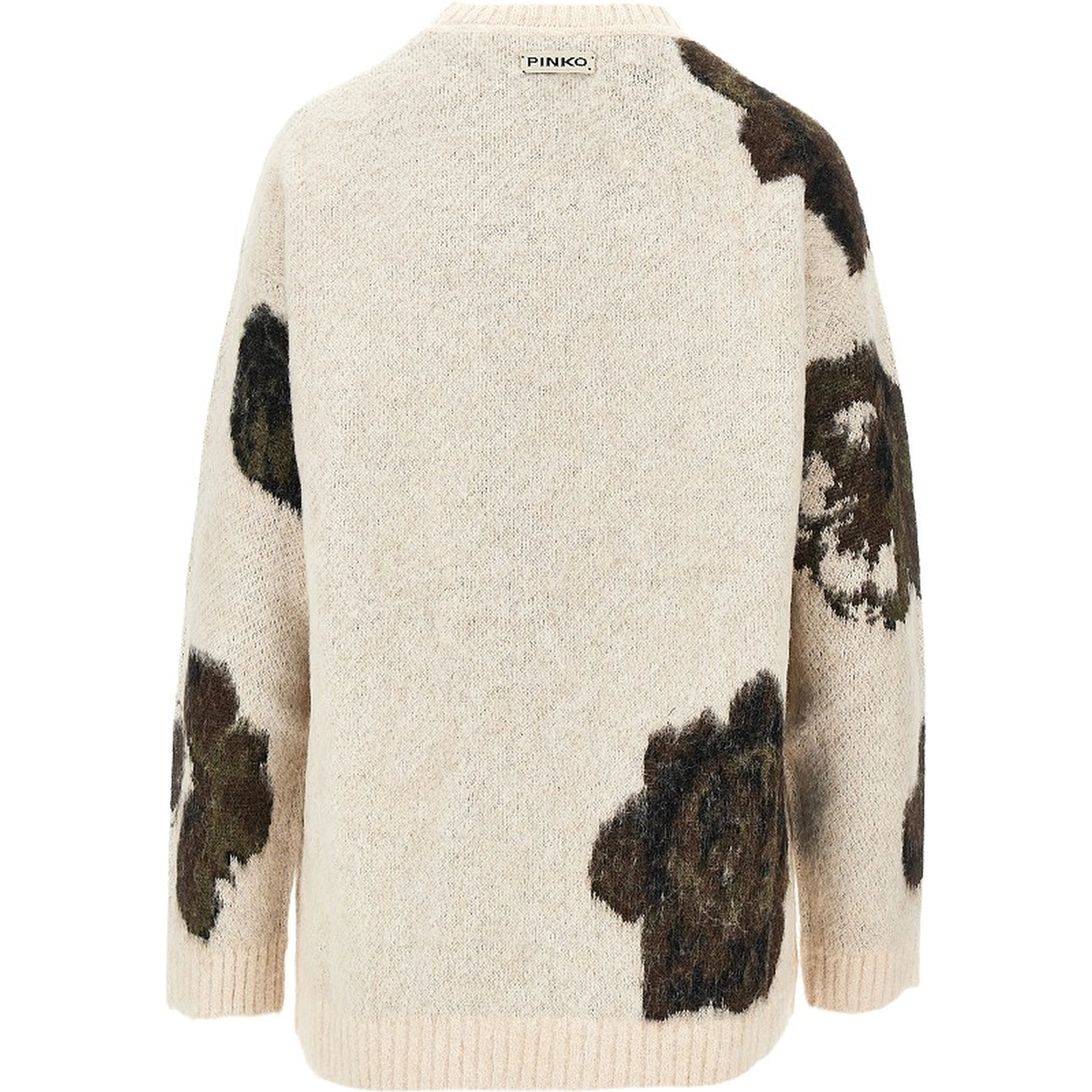 Jacquard wool and alpaca blend sweater
