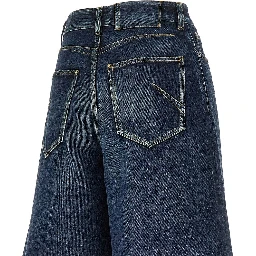 Denim palazzo shorts