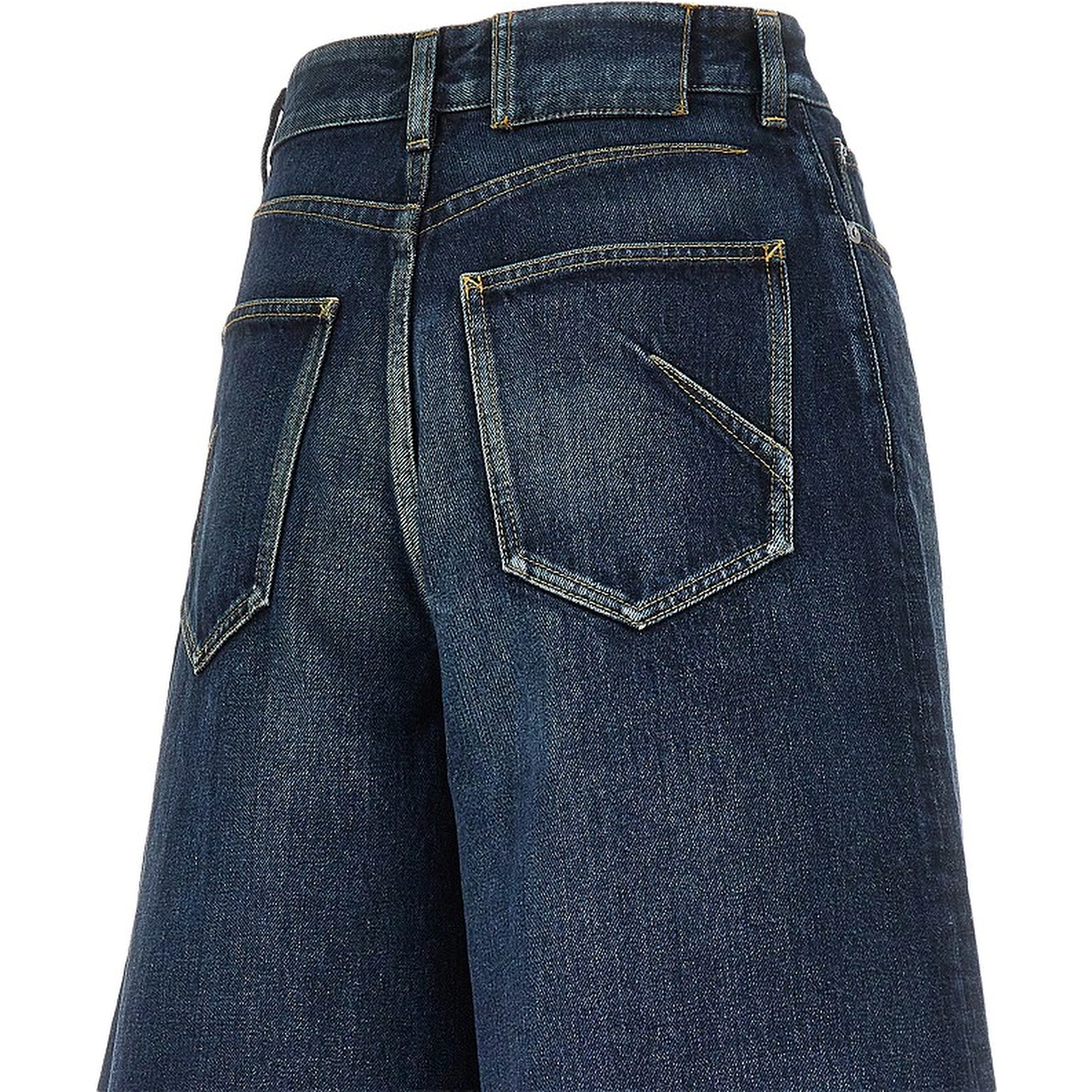 Denim palazzo shorts