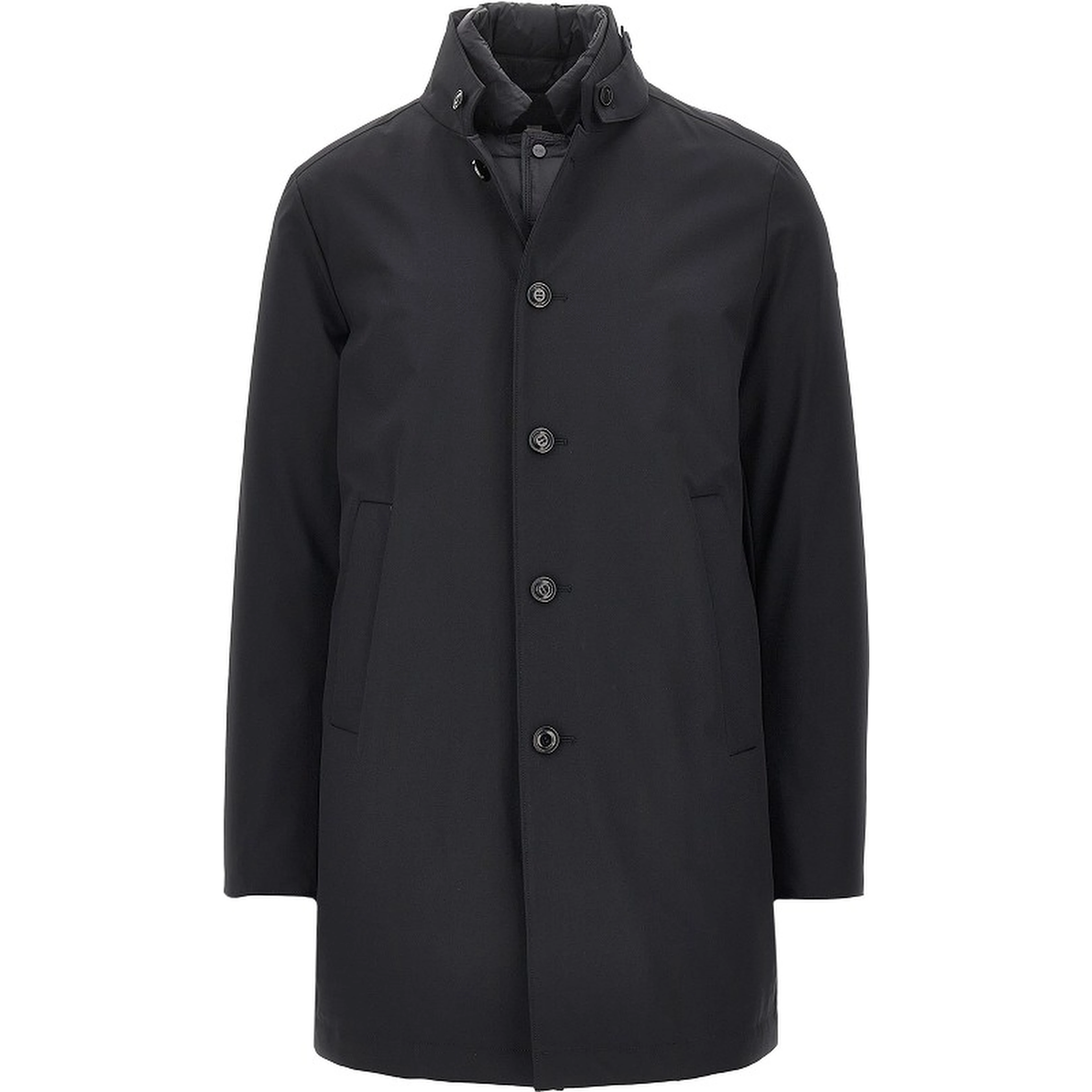 'Palladium' padded stretch nylon coat