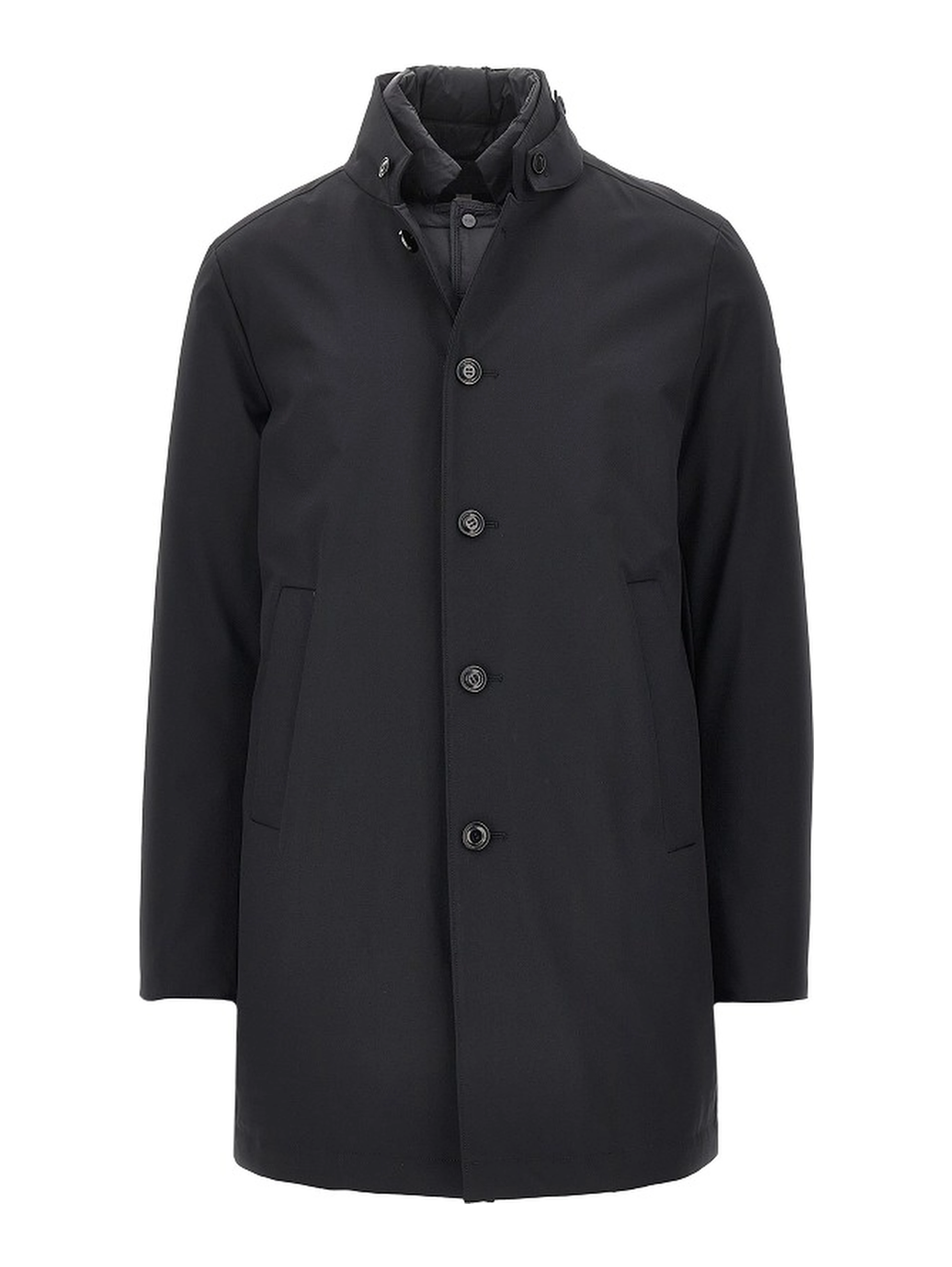 'Palladium' padded stretch nylon coat