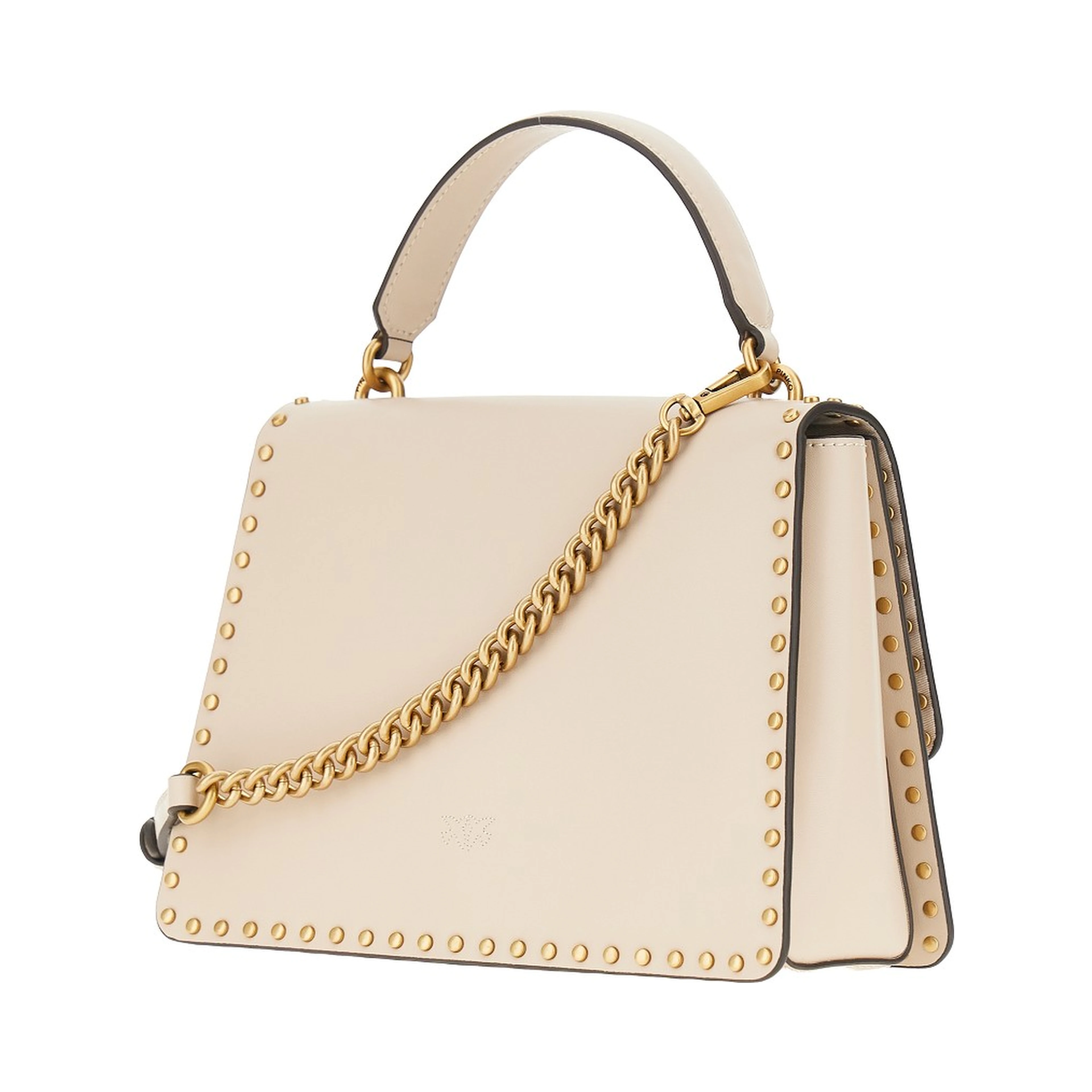 Leather bag with Love Birds buckle