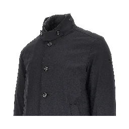 'Palladium' padded stretch nylon coat