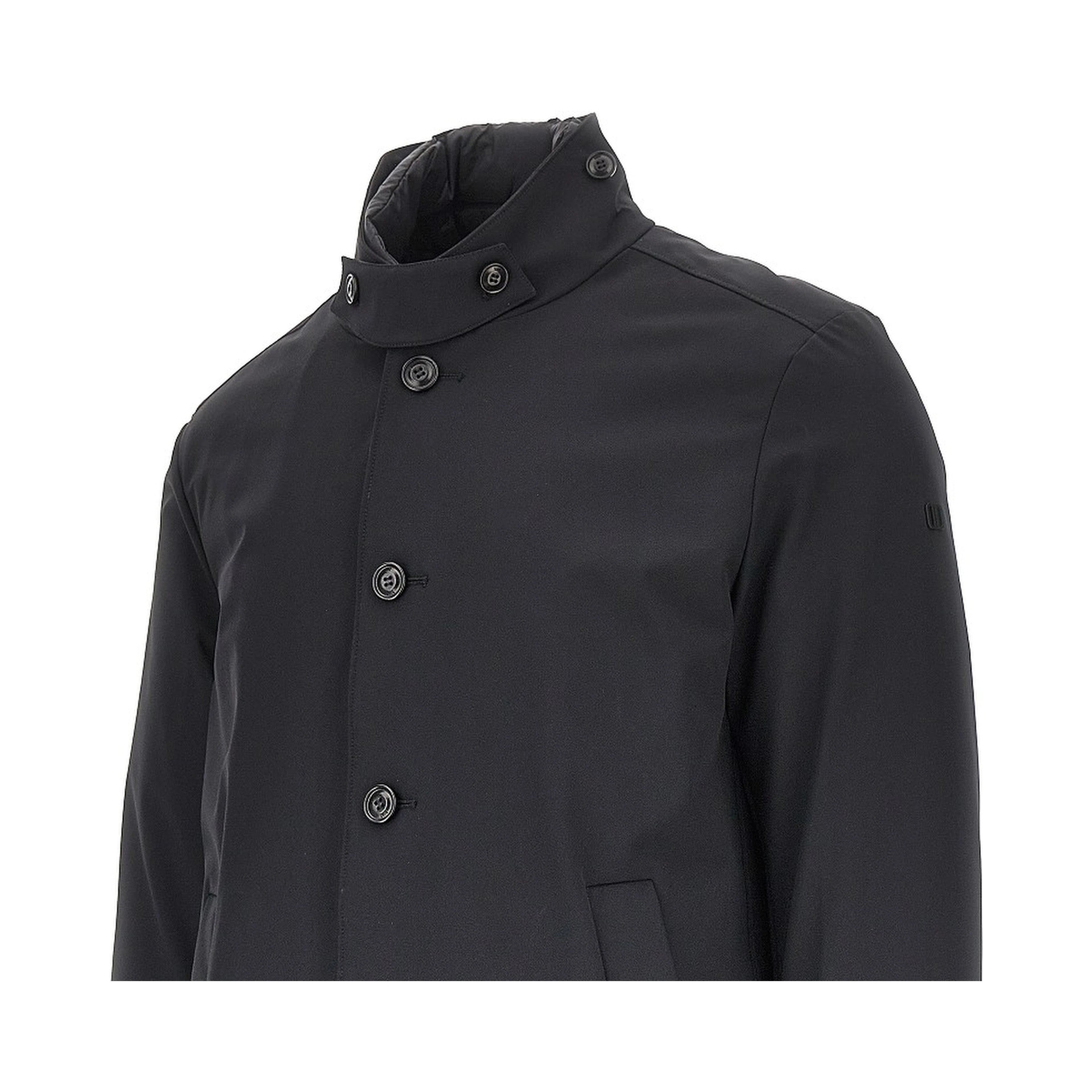 'Palladium' padded stretch nylon coat