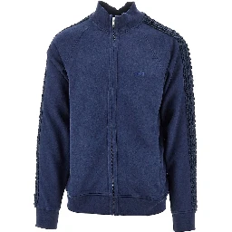 Flora trim full-zip sweatshirt