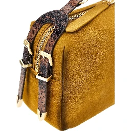 Suede leather medium 'Keeper' shoulder bag
