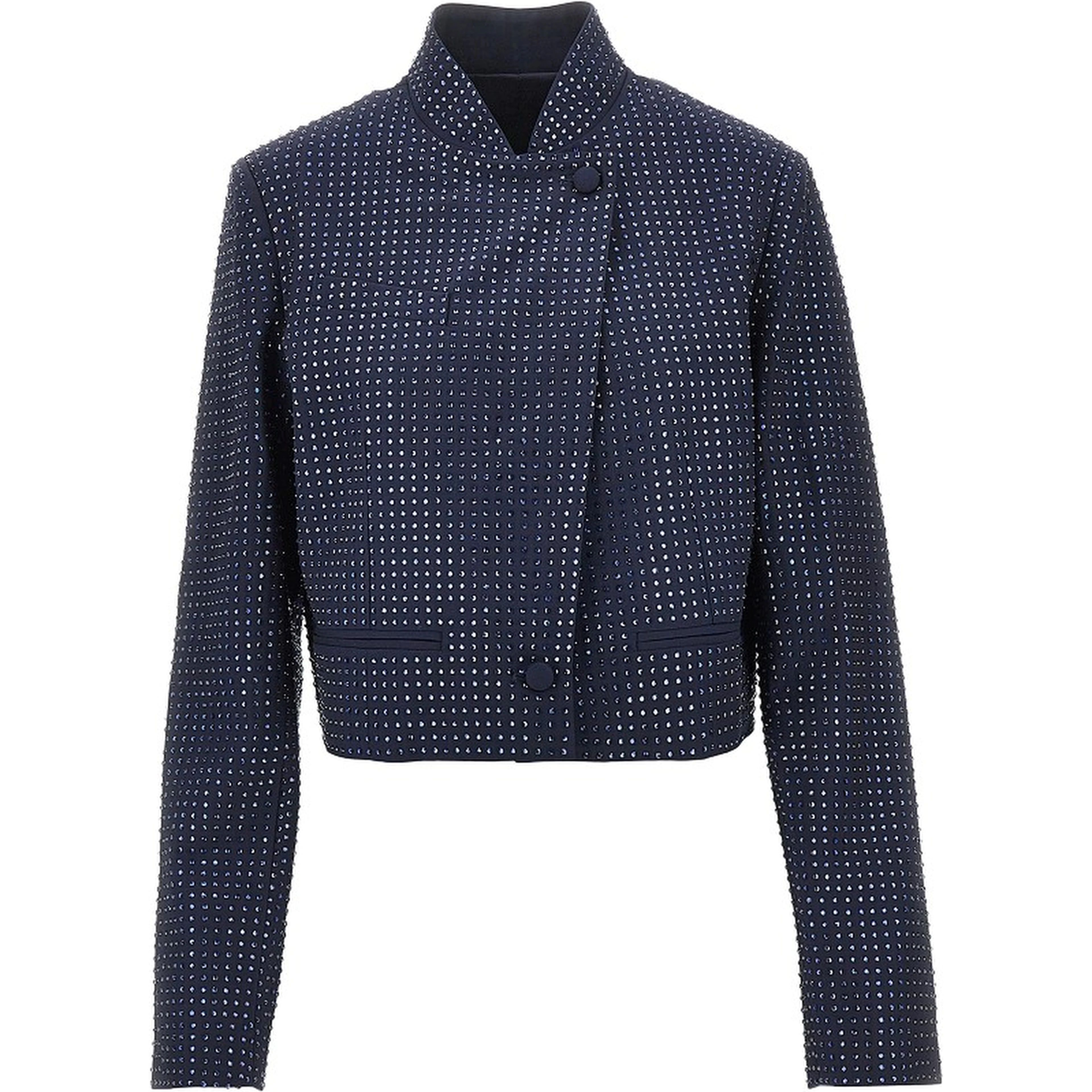 Strass-embellished cropped jacket