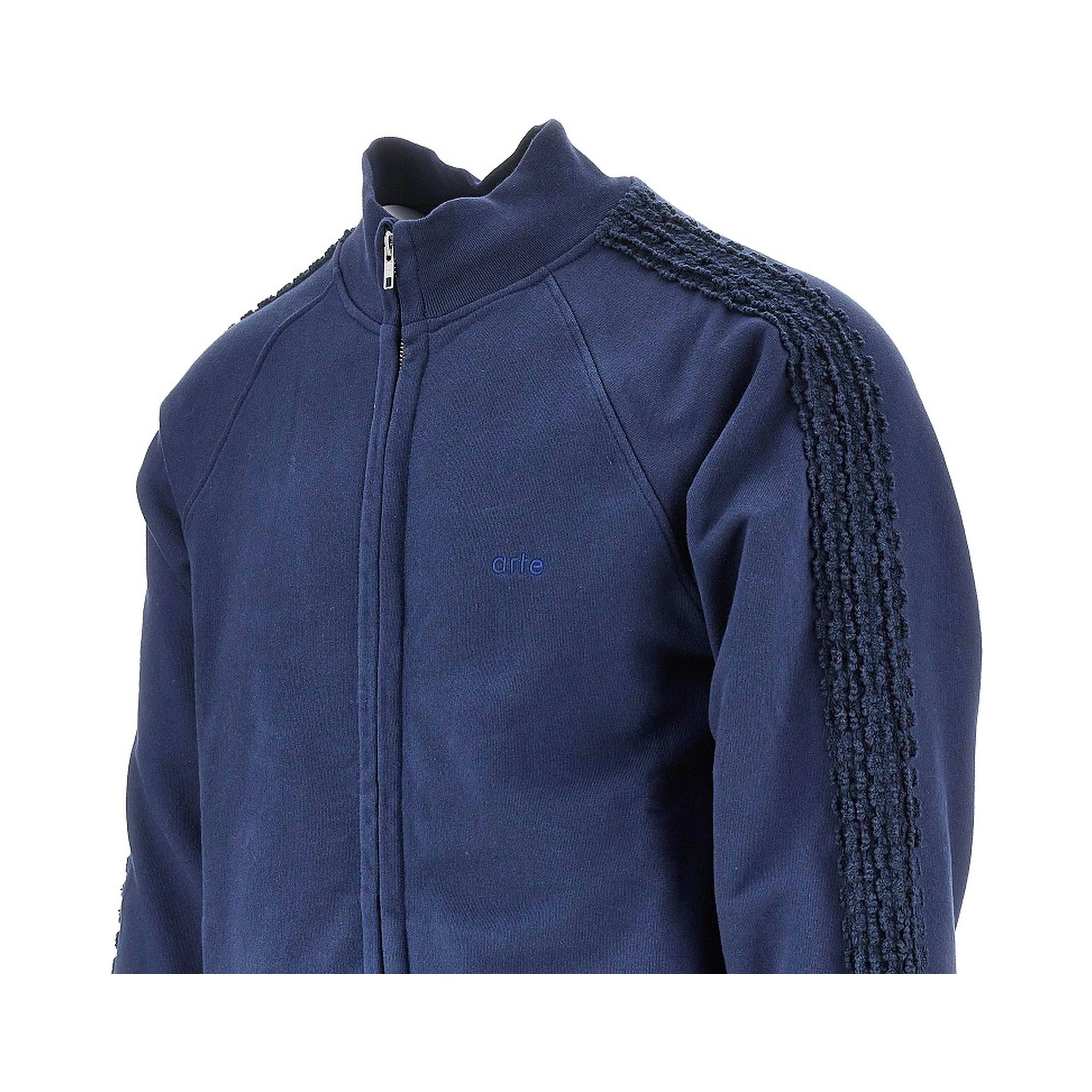 Flora trim full-zip sweatshirt