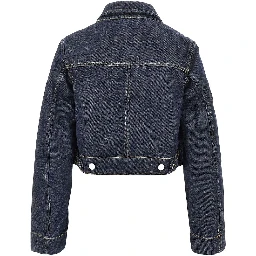 Cropped denim jacket