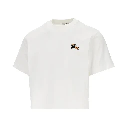 Flocked EKD motif T-shirt
