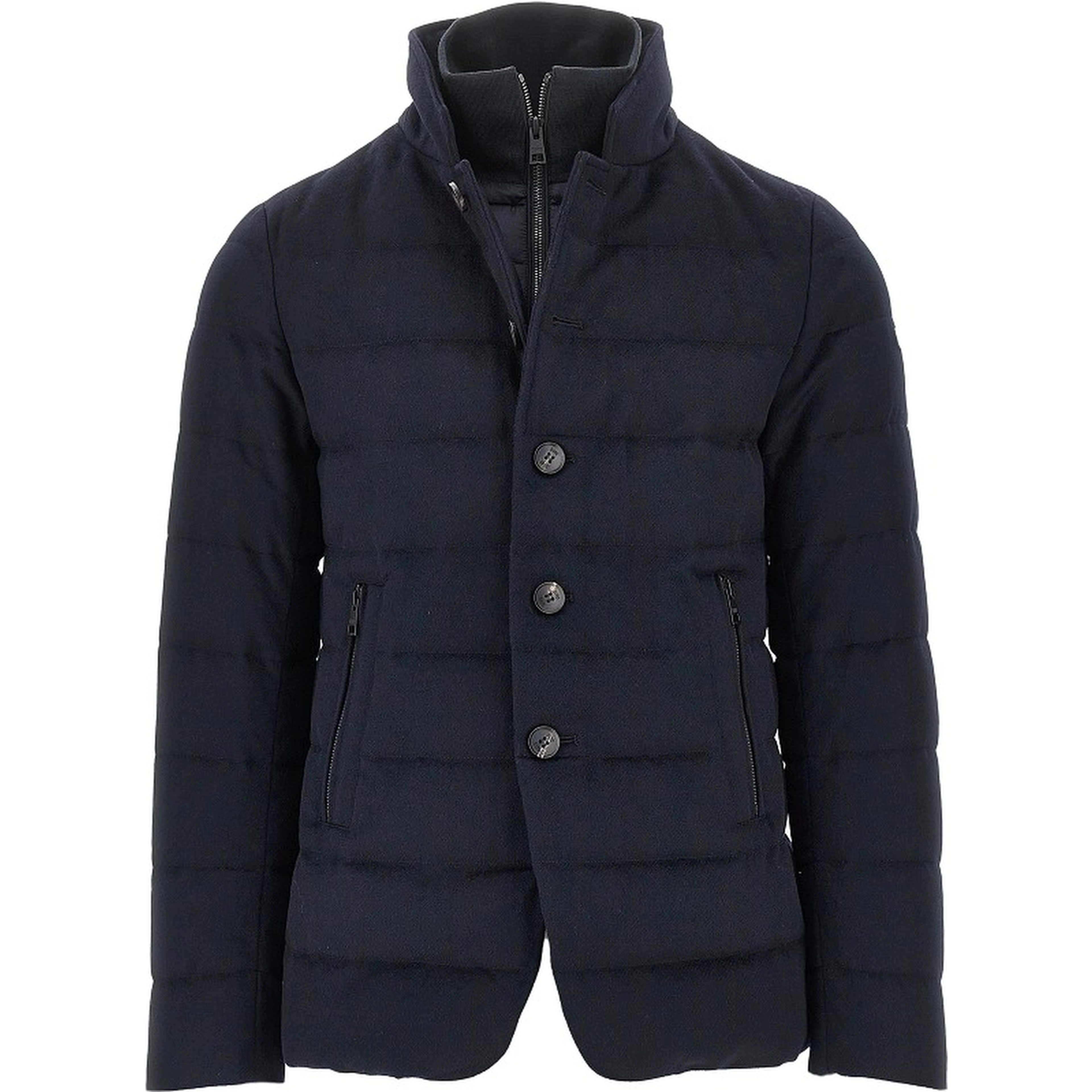 'Master T' padded technical wool jacket